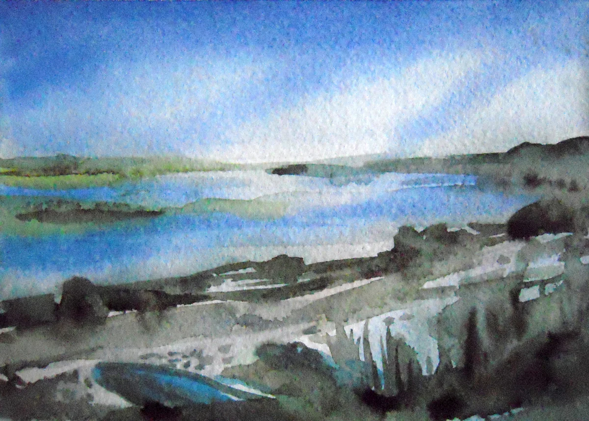  Orleans Beach - watercolor  