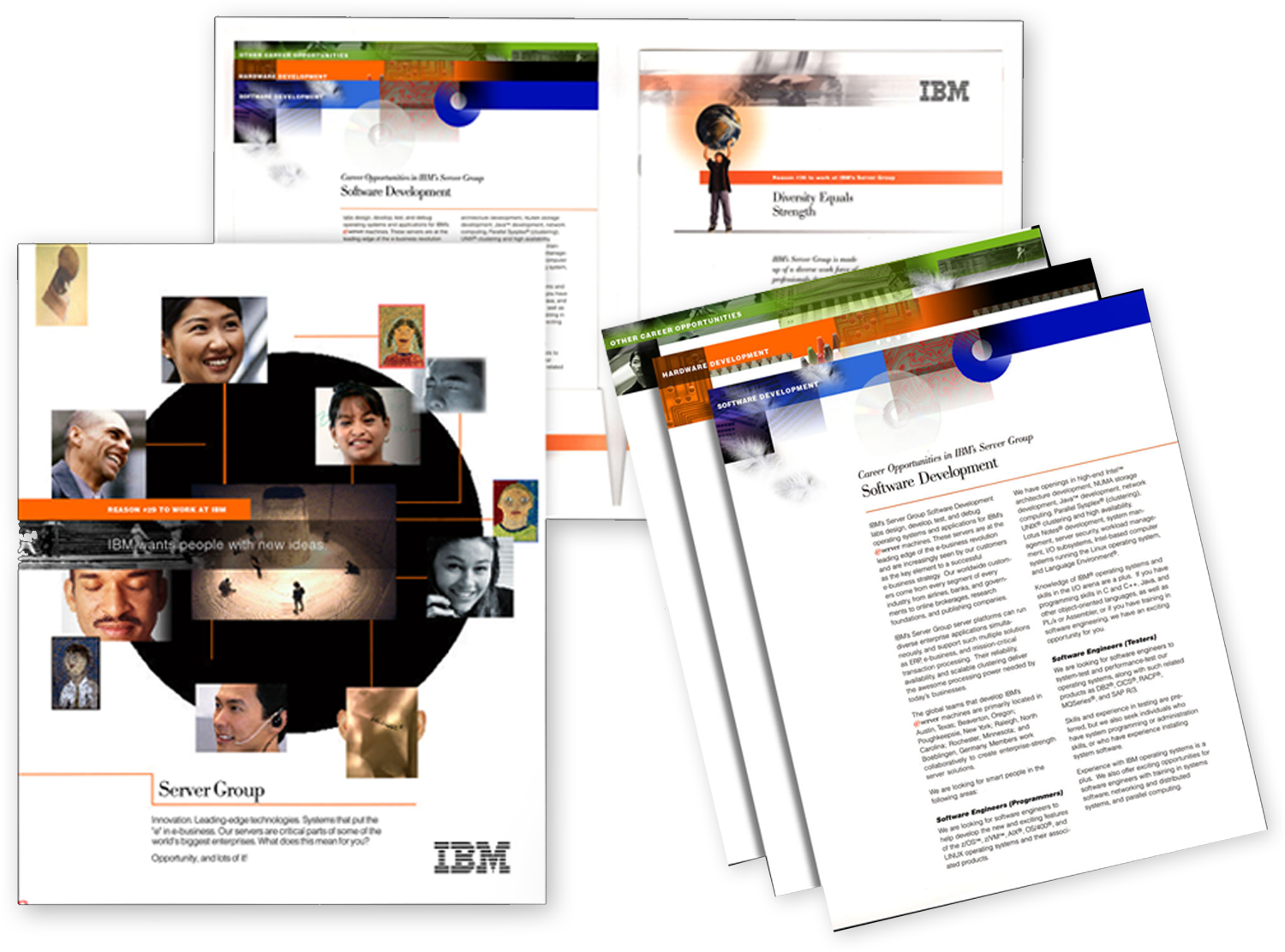  Recruitment Brochure, Folder and Inserts, IBM - Poughkeepsie, NY  