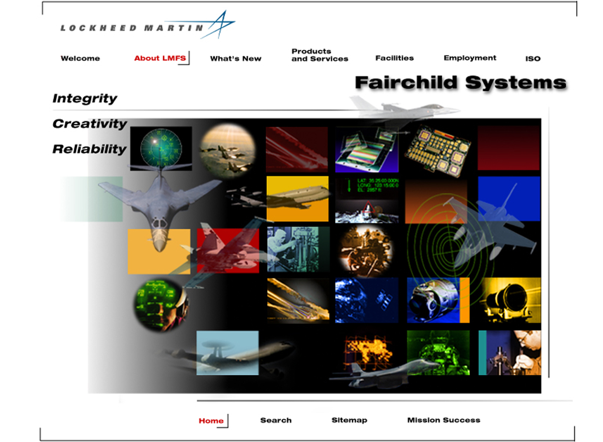  Lockheed Martin Fairchild Systems Web site design 