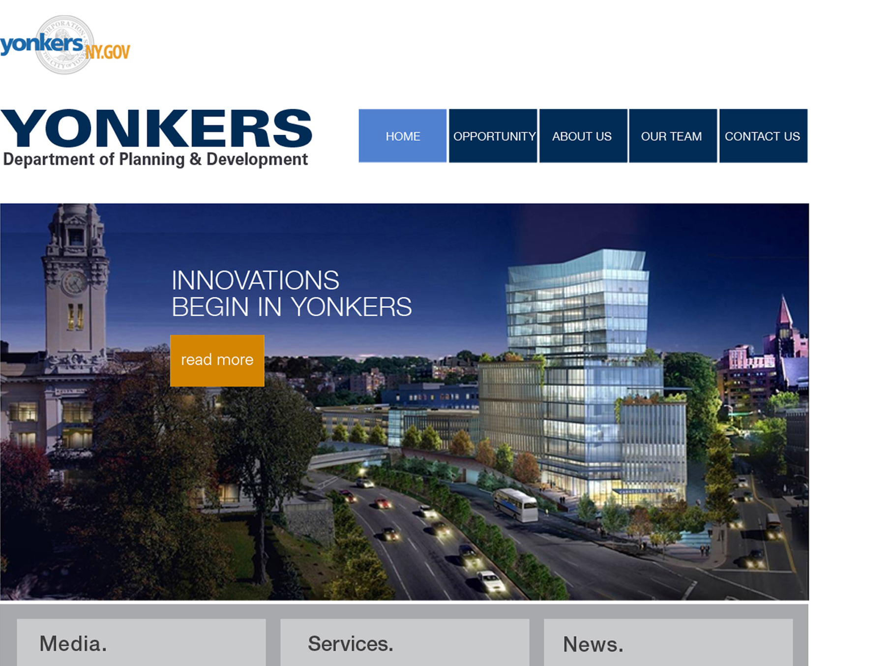  Yonkers Department of Planning &amp; Development, website interface&nbsp; |  &nbsp; Y-enterprise.com     