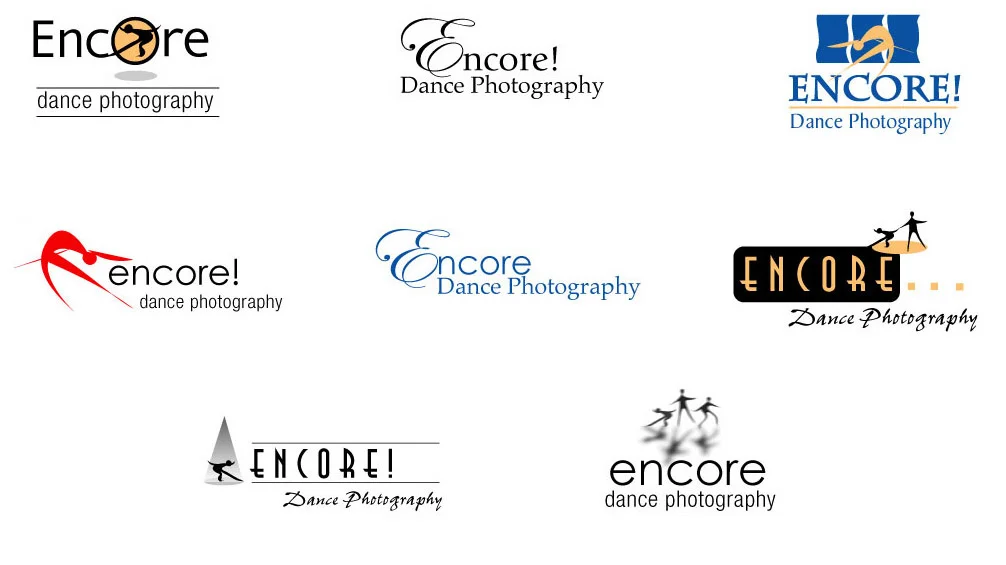  Logo development of Encore Dance Photography   