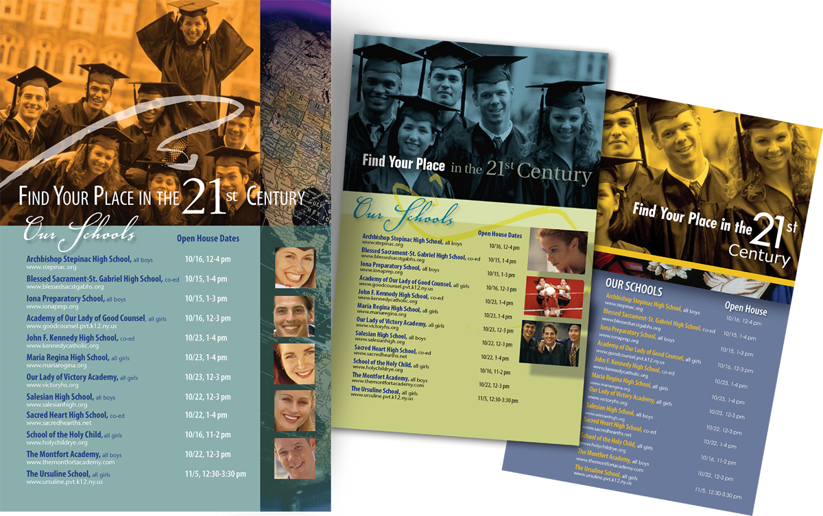  Poster Designs for  Partners for the Advancement of Catholic Education (PACE) , Westchester, NY 
