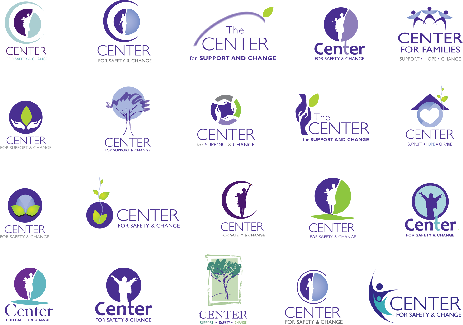  Logo development for Center for Safety &amp; Change, formerly Rockland Family Shelter - New City, New York 