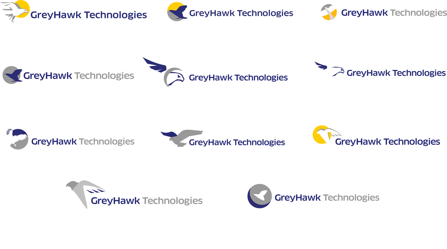  Logo development for GreyHawk Technologies 