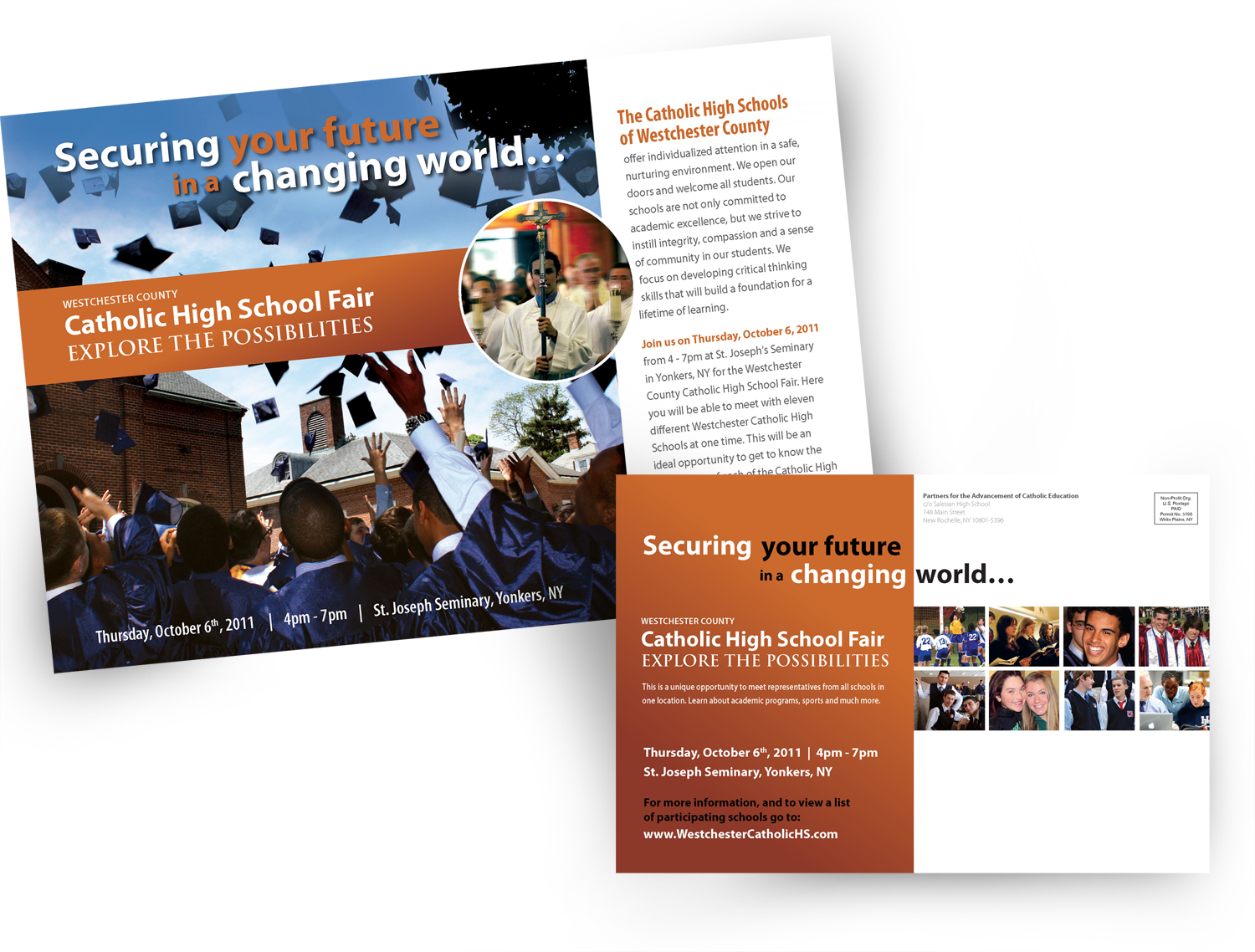  Postcard Mailer for  Partners for the Advancement of Catholic Education (PACE) , Westchester, NY 