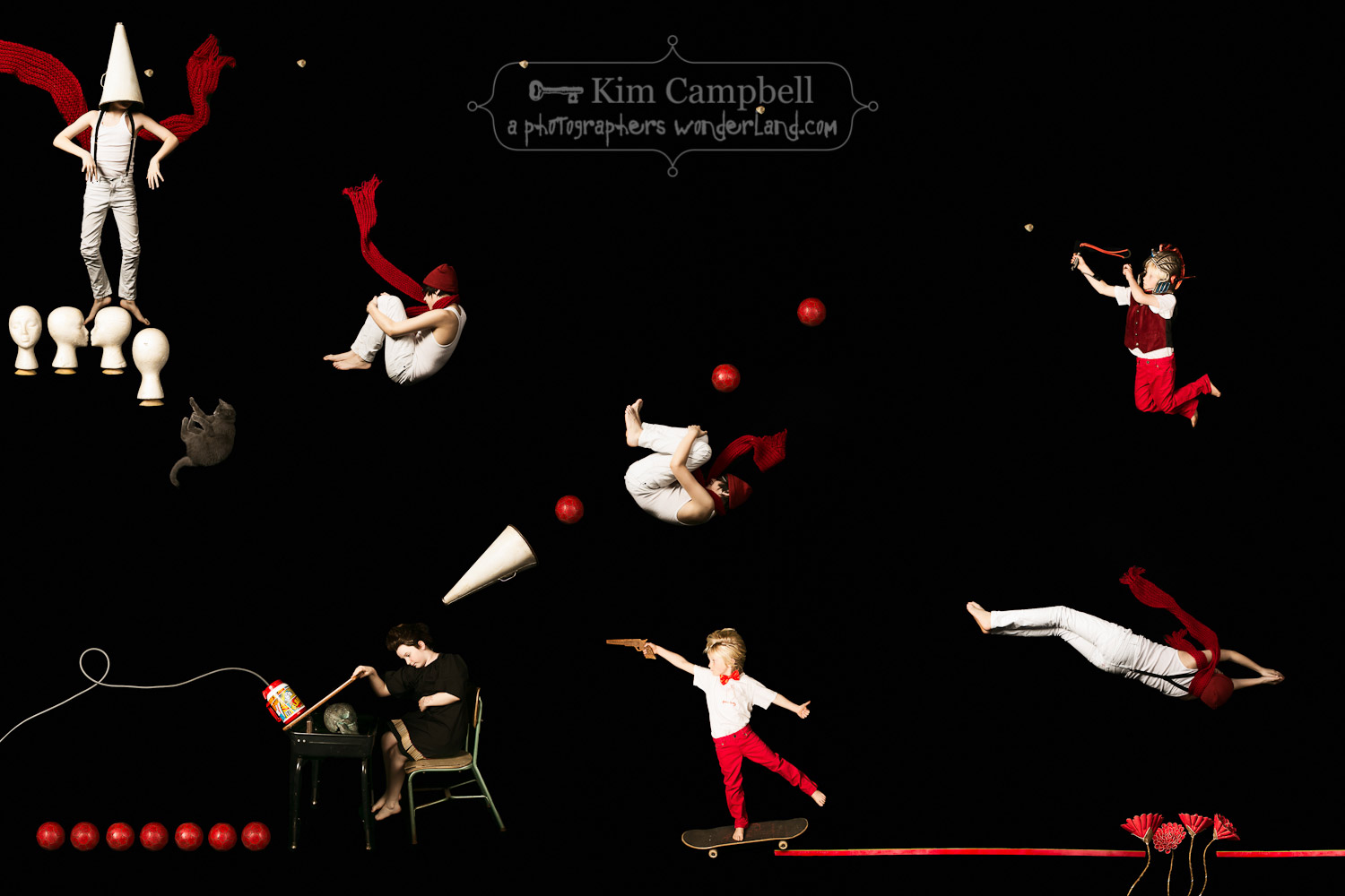 The Childhood Gravity Games - Red // by fine art photographer Kim Campbell