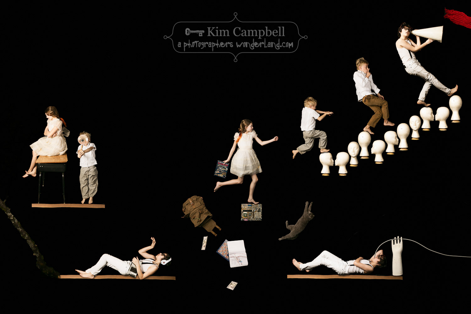 The Childhood Gravity Games - White // by fine art photographer Kim Campbell
