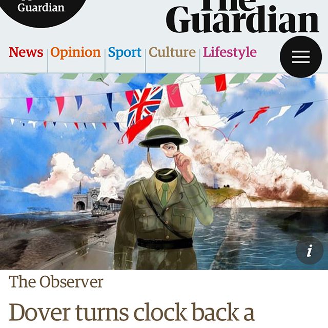 A happy surprise for this Easter Morning!
The @marlowetheatre upcoming show &lsquo;Return of the Unknown&rsquo; gets a great piece in the Observer with my image front &amp; centre. Link in bio!

#themarlowe #returnoftheunknown #WW1
#illustration #ske