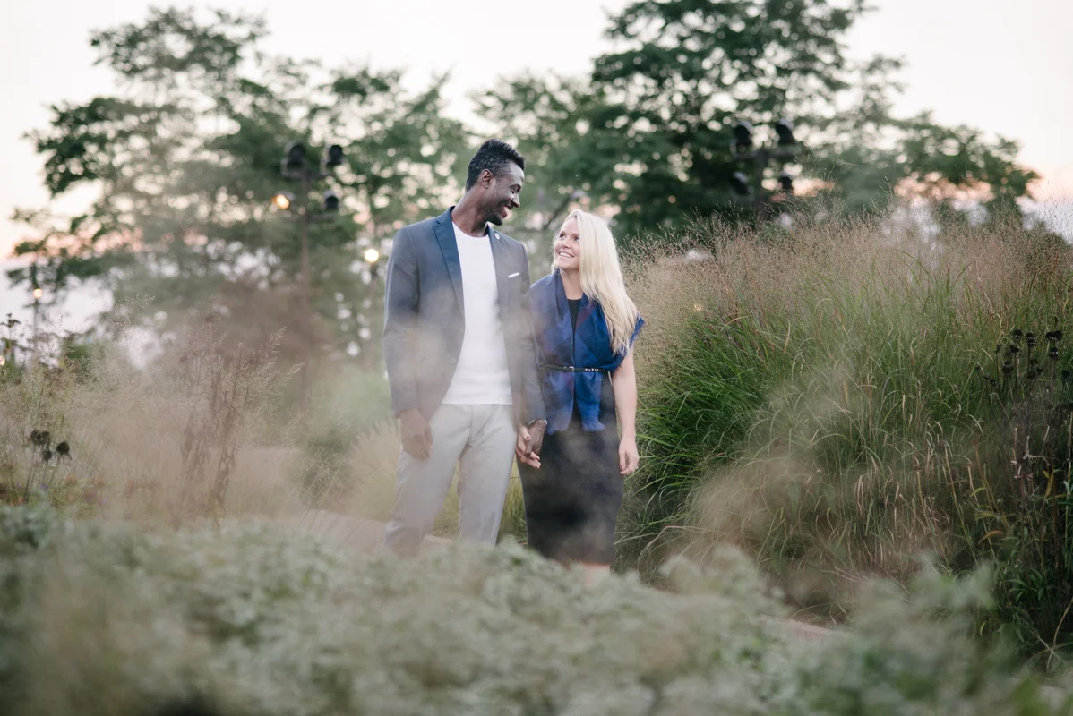 Engaged :: Kailey + Moriba [Chicago, Lurie Garden]