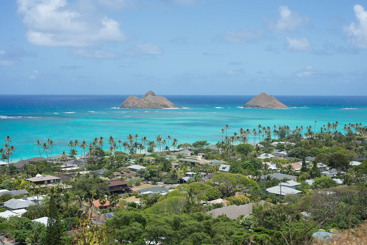 View from the Pillbox hike overlooking Lanikai Beach on the east side. No filter needed!