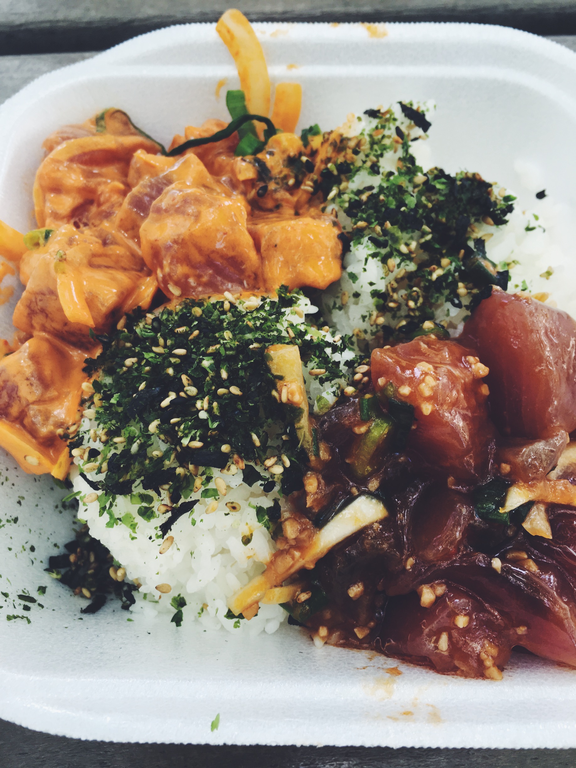 Half lunatic half shoyu chili oil. Full yum.