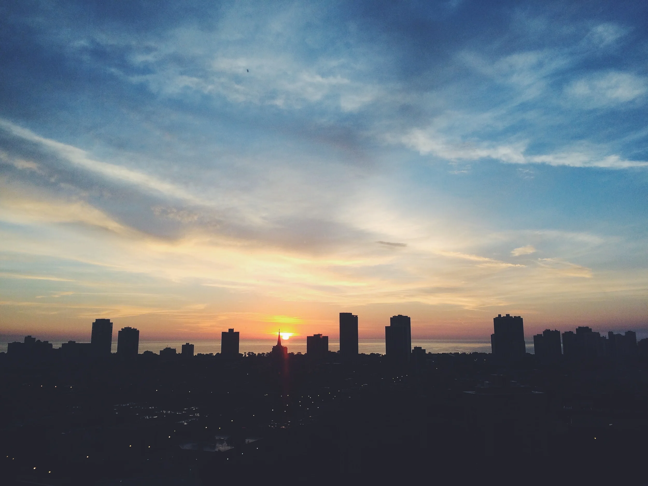 From Chicago winter sunrises, so summer sunrises.