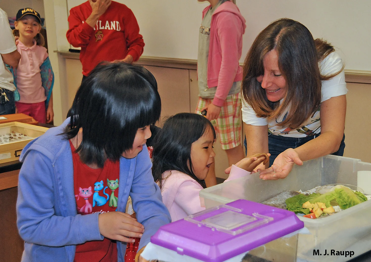 Children of all ages will have a great time at the Maryland Day Insect Petting Zoo.