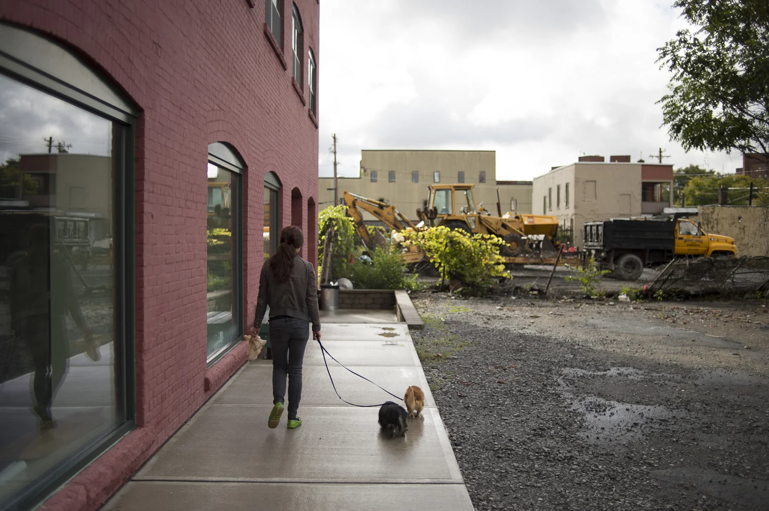  Being a creative is far different from the average 9-to-5 job, Lacey says, in that artists are never really away from work, particularly when the studio is also home. Small breaks to read and walk her dogs become very important parts of her day, she