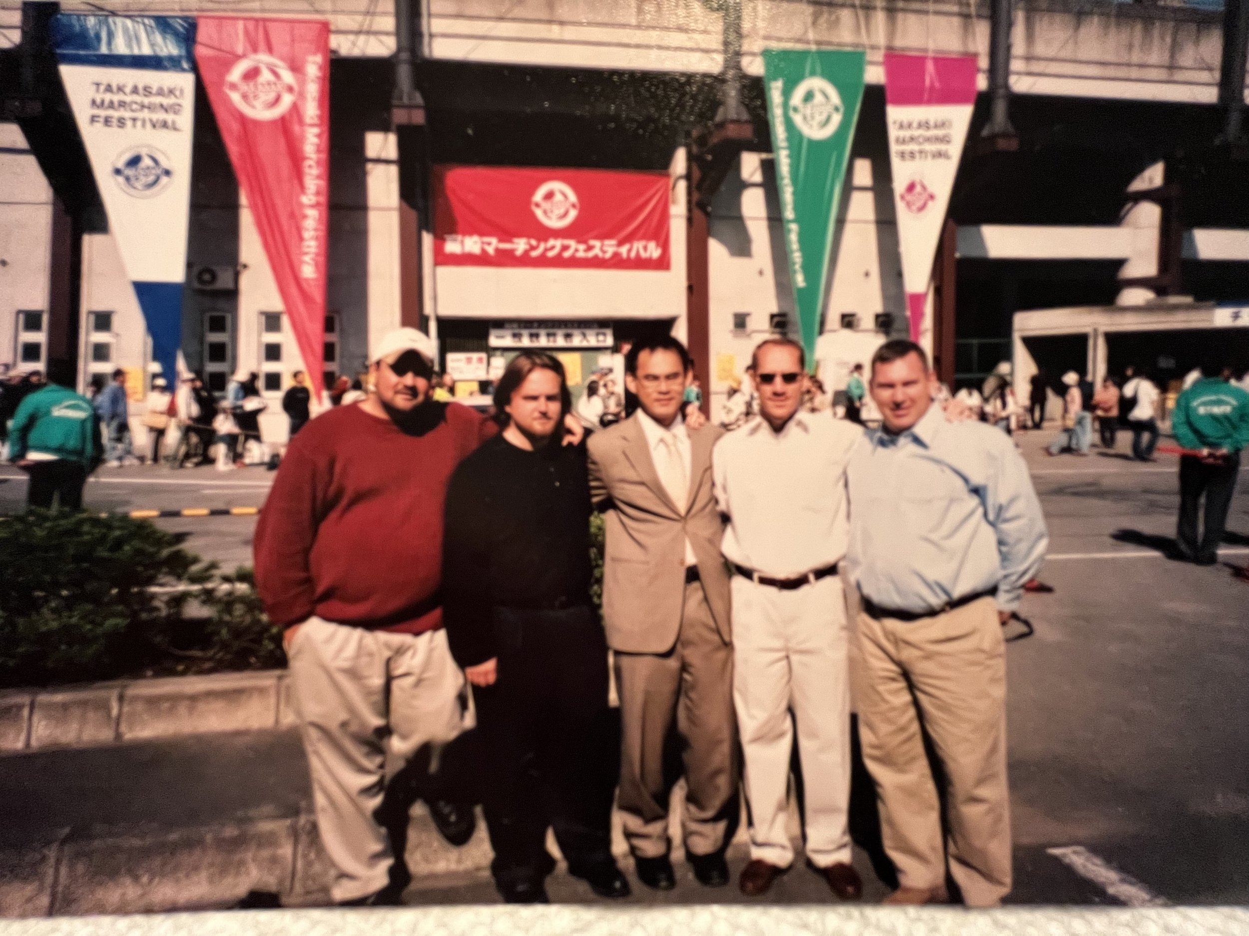 Dave with The Cavaliers Staff in Japan