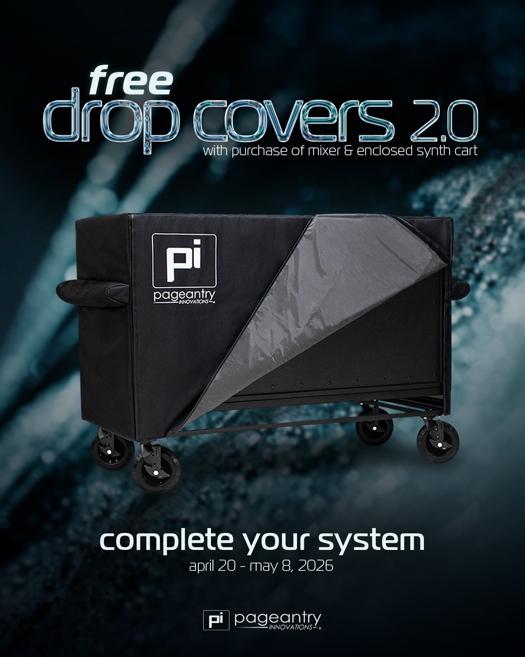 Upgrade your system. We&rsquo;ll cover it.

Get a FREE Drop Cover 2.0 with any Mixer Cart or Synth Cart purchase*.

Higher protection. Better design. No added cost.

Available 4/20&ndash;5/8.

Comment SYSTEM to learn more.

*for eligible products

#P