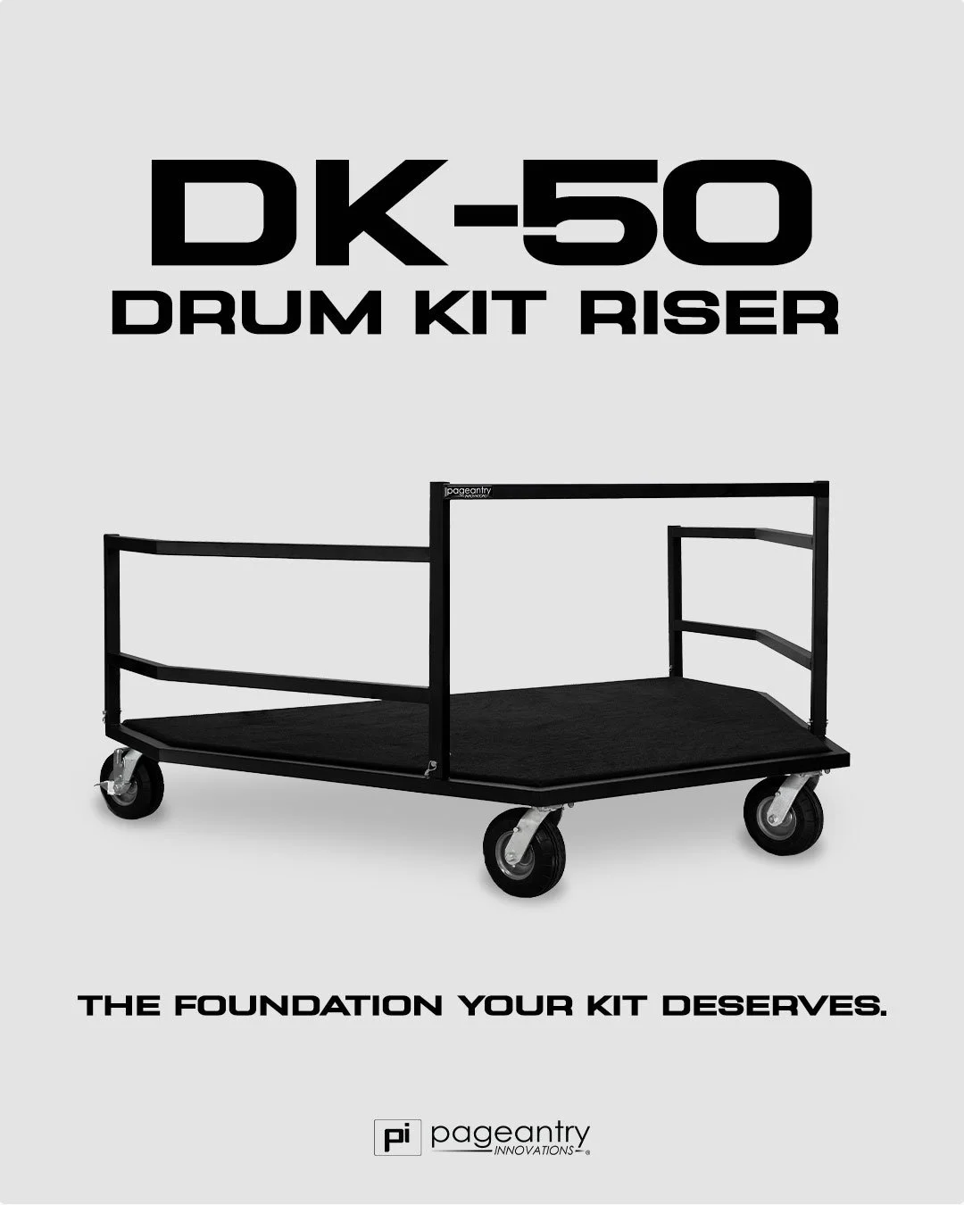 The foundation your kit deserves.

The DK-50 Drum Kit Riser is made for drummers who demand stability and visibility. It supports large, 7-piece+ kits, elevates the performer, and keeps everything ready to rock.

Field-ready. Stage-worthy.

💬 Commen