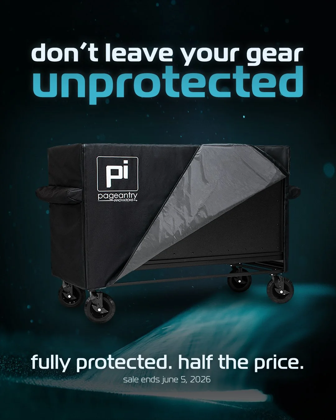 Don't leave your gear unprotected.

One rainstorm on a competition lot.
One rough road in the back of a trailer.
One moment you weren't ready for.

That's all it takes.

Drop Covers 2.0 were built for exactly those
moments.

50% off Drop Covers 2.0 e