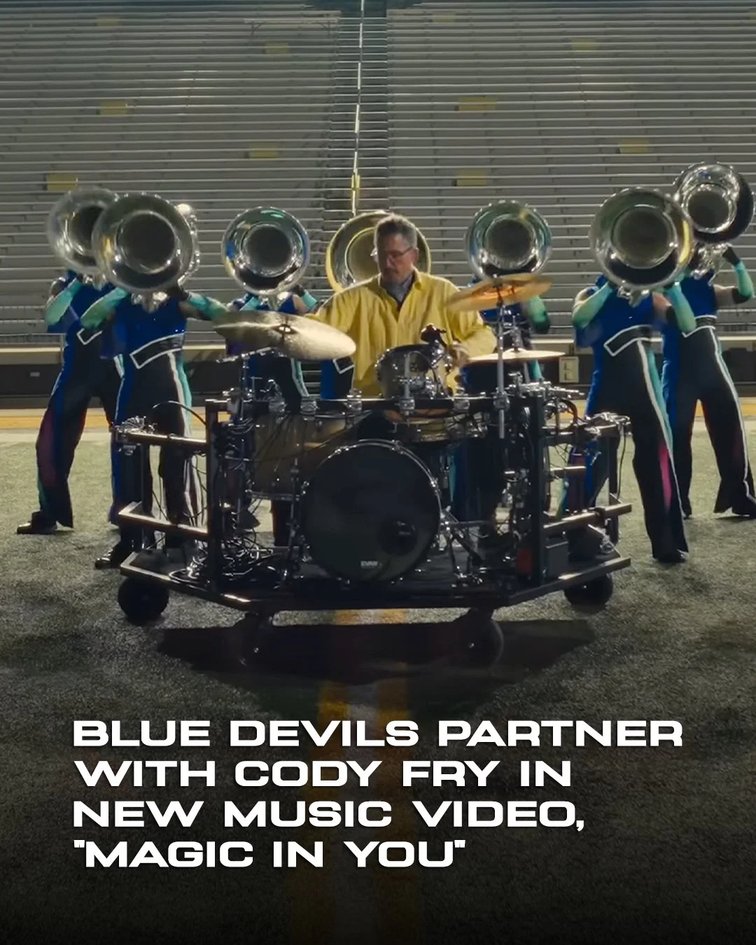@codyfry teamed up with @thebluedevils for a brand-new song and music video, "Magic in You."

If you look closely, you&rsquo;ll spot @stevegoold behind the drum set on a PI DK-50 Drum Kit Riser.

We&rsquo;re obviously biased, but seeing a D