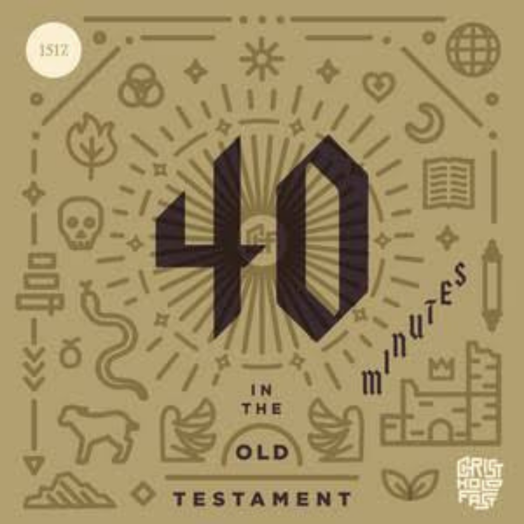 40 Minutes in the Old Testament logo, featuring a large number 40