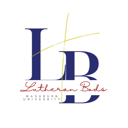 The initials LB and a cross