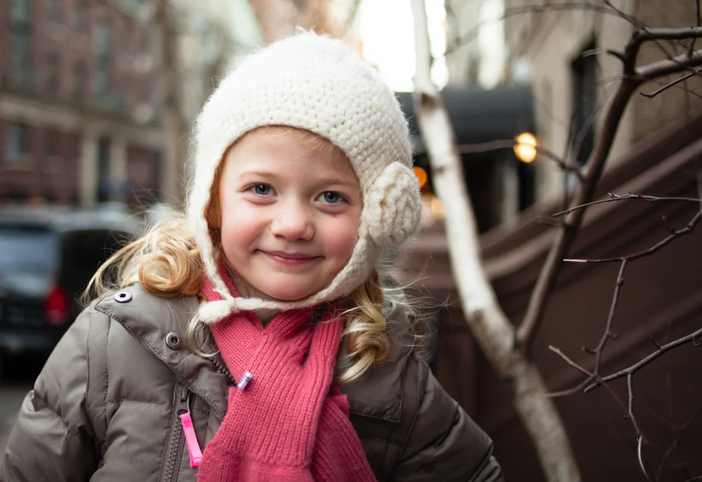 24/365 Freezing cold but with a smile on her face