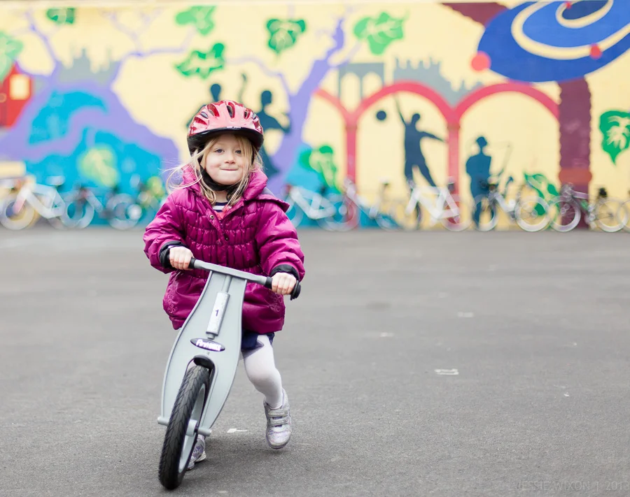 61/365 First time on her balance bike!
