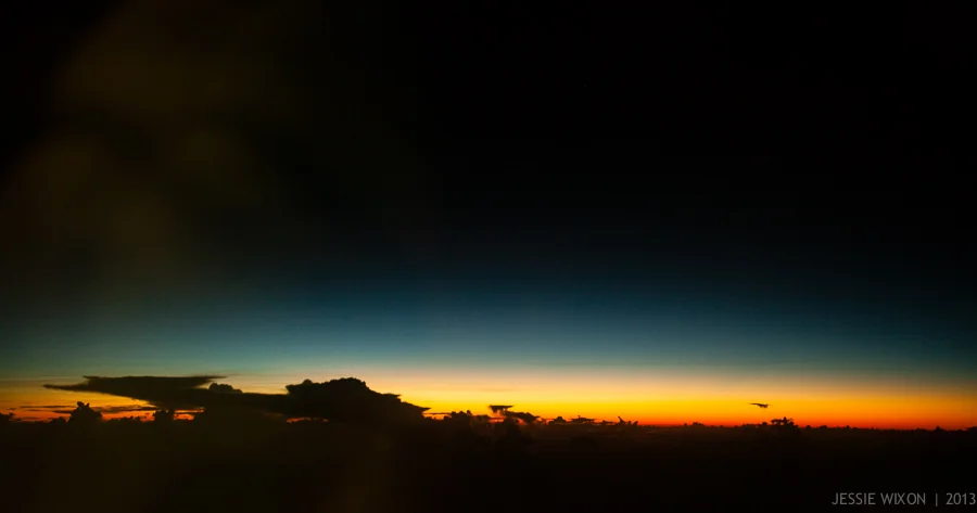 84/365 Sunrise in the South Pacific from the plane