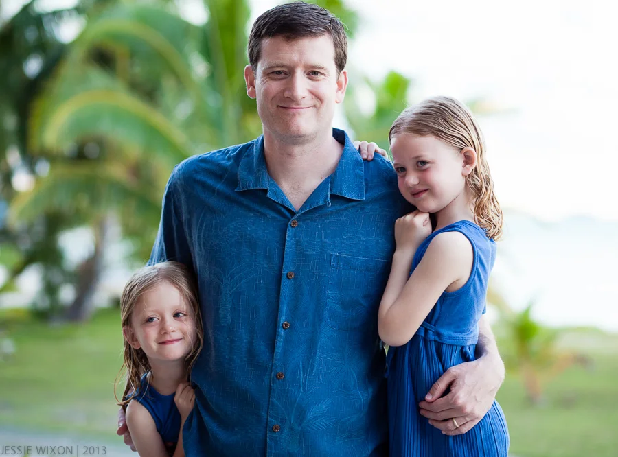 94/365 Daddy and his daughters