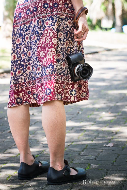 Gordy's wrist strap attached to a Sony A7r, Voigtlander VM-E and 12mm/f5,6 super Heliar
