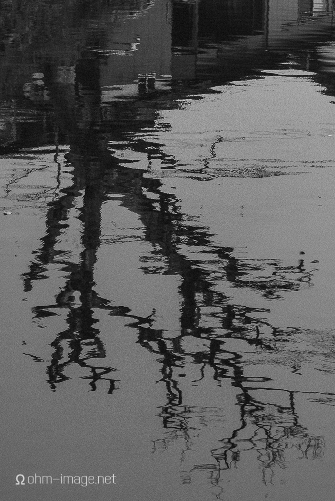 Reflection of tree in water, Ureshino