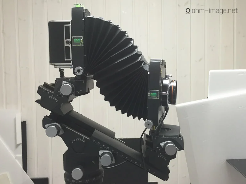 This is what the camera looked like after adjustments. (Note: the front standard isn't level.)