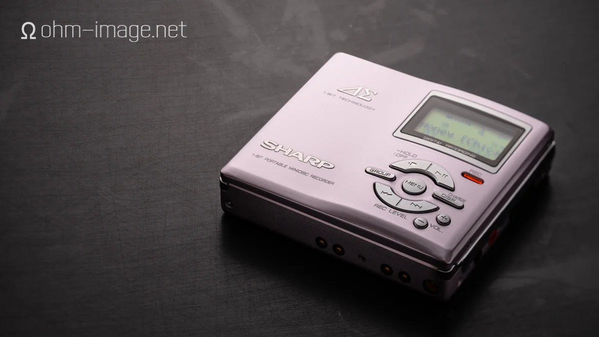 RMAA and review Sharp MDDR7 1Bit Auvi Minidisc recorder 16bit — ohm