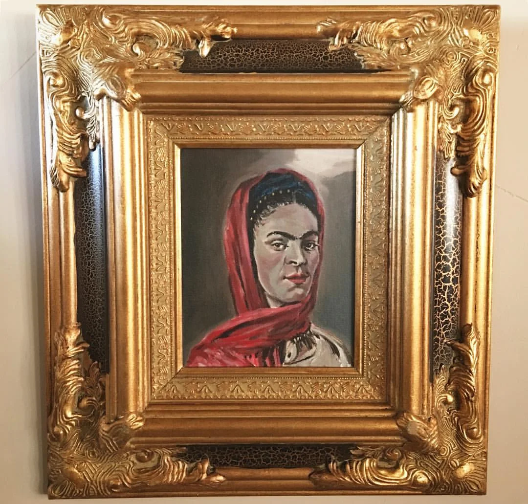 "Frida" commission with frame. (2014)