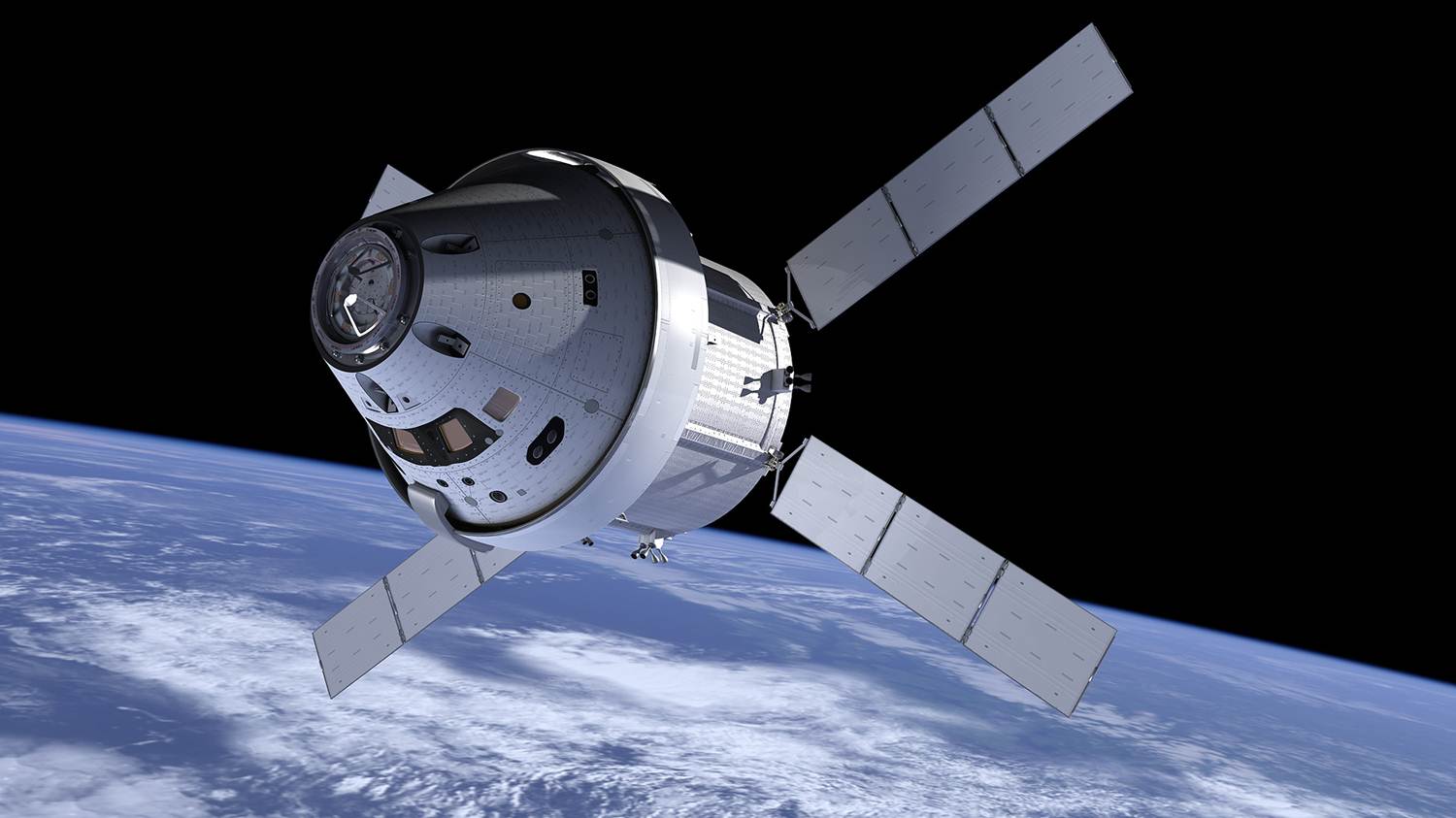 NASA Orion with ATV Service Module. Image Credit NASA