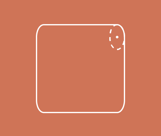 Don't resize an object in a way that squishes the radius into an imperfect circle