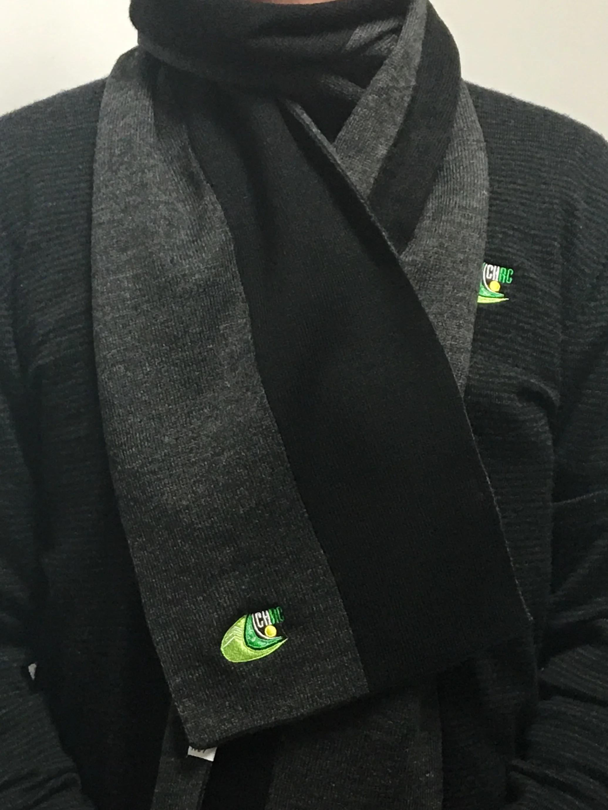 SC104 Men's and Ladies scarf I ash/black I $19.20 Sizes : one size fits all