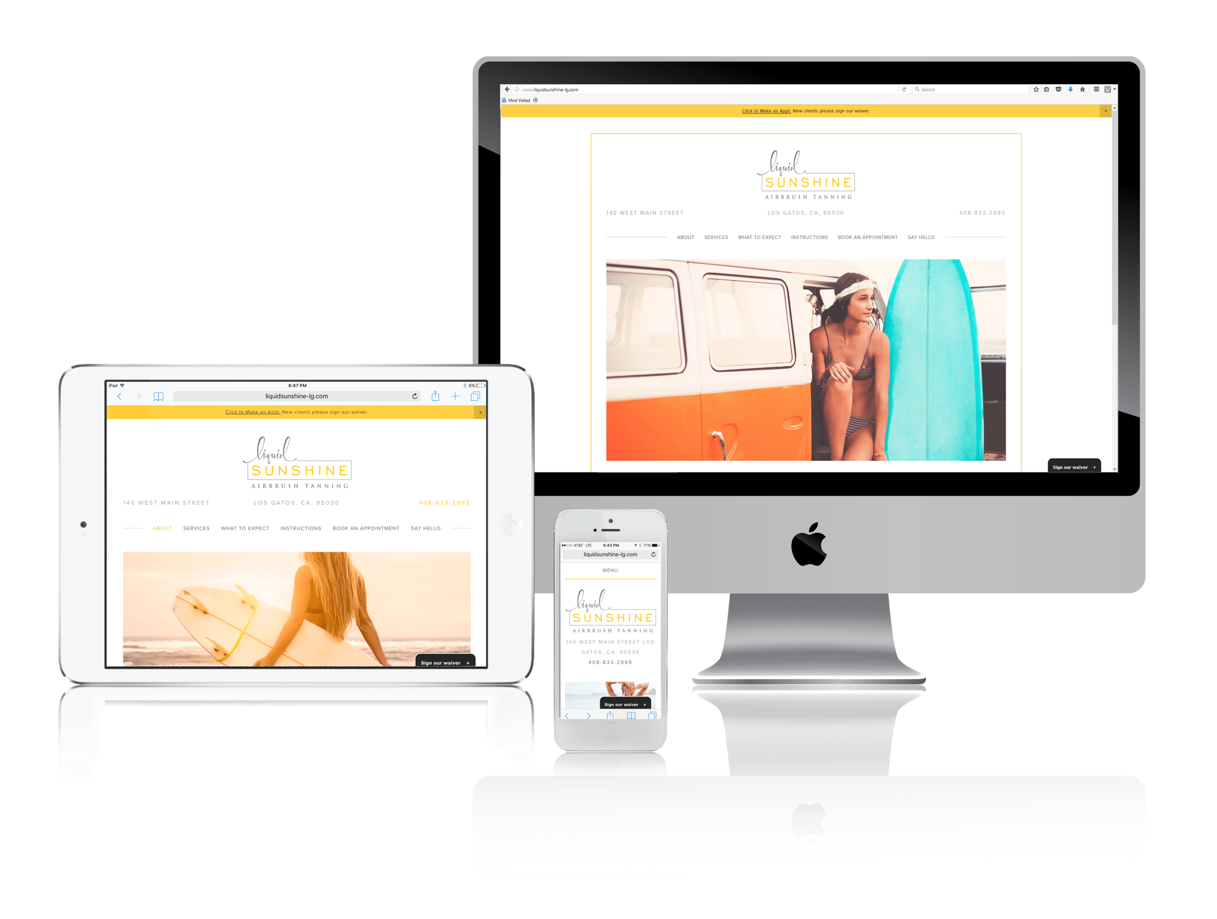Squarespace Salon Website Example