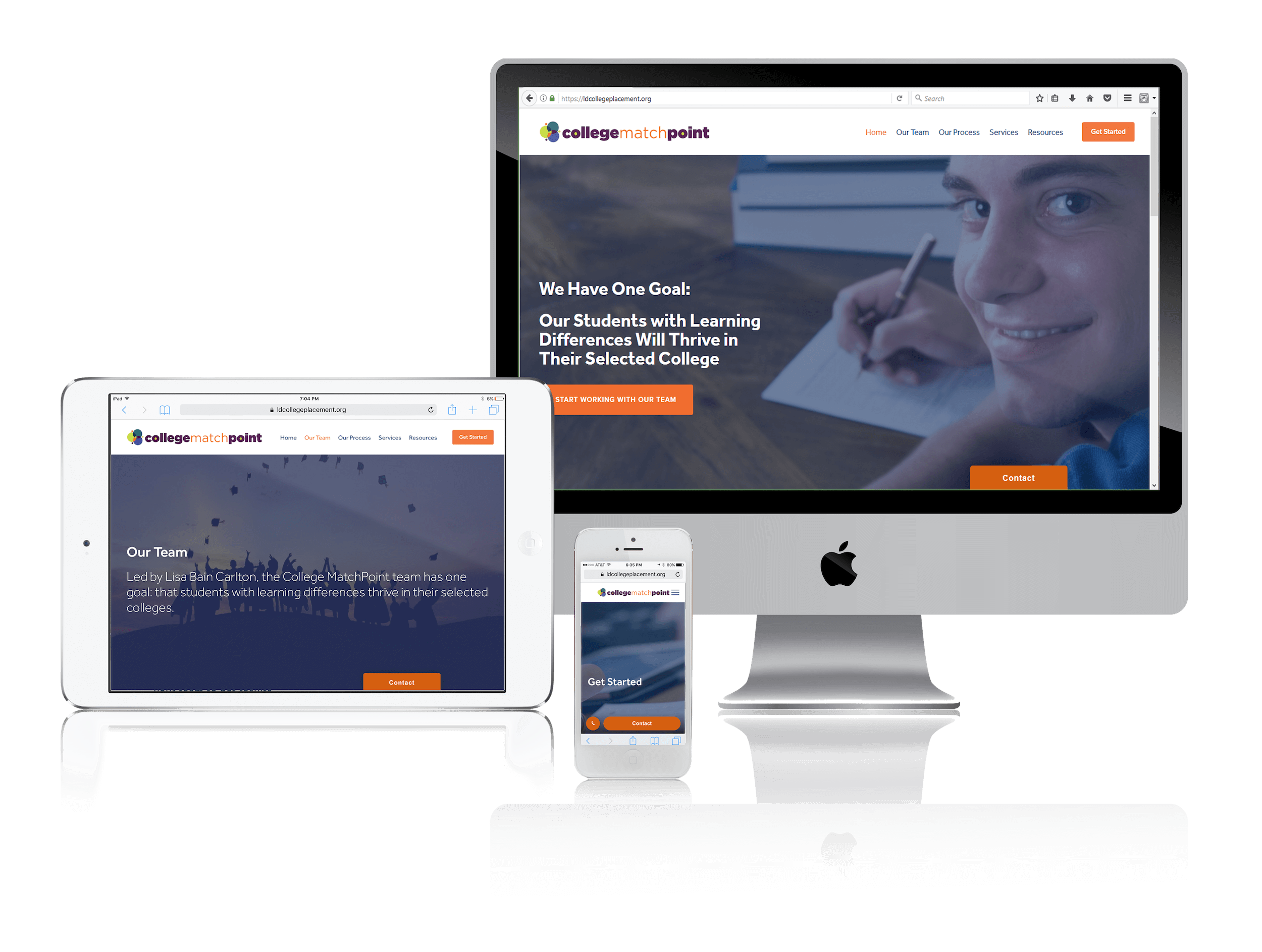 Squarespace for College Placement Services