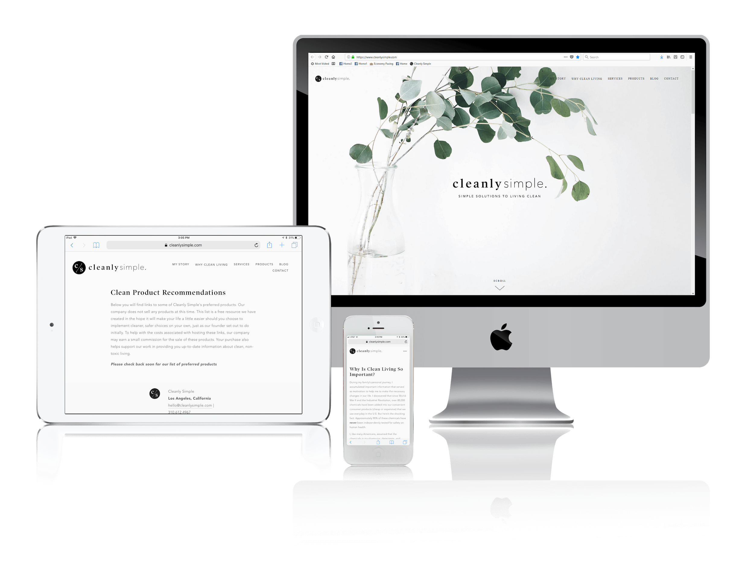 Squarespace for Clean Living