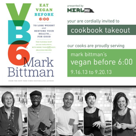 I was honored to be a part of Mealku & Mark Bittman's VB6 Cookbook take out.