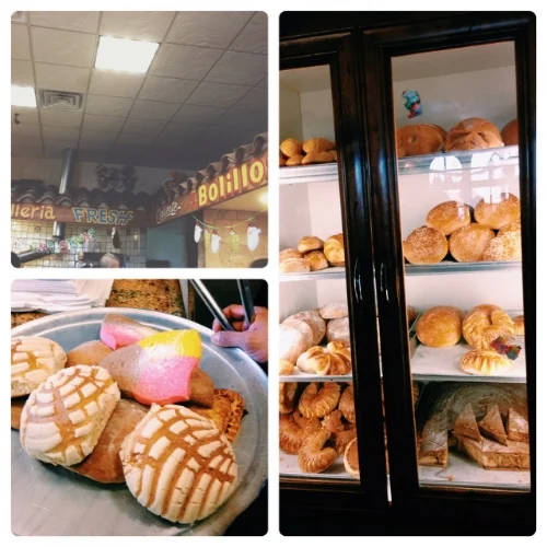 Another tradition. Picking up sweet breads (pan dulce) at El Bolillo . 