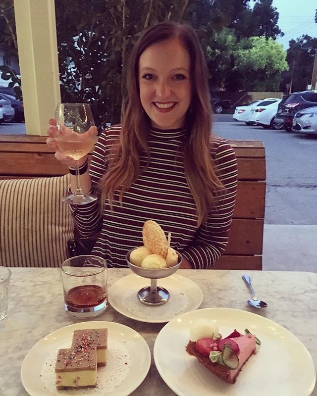 Just a girl and all her birthday desserts 🎂