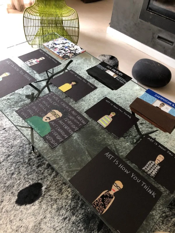 Patrick-Earl Barnes Pop Up at the Cassuto residence - Blackboard Collection.