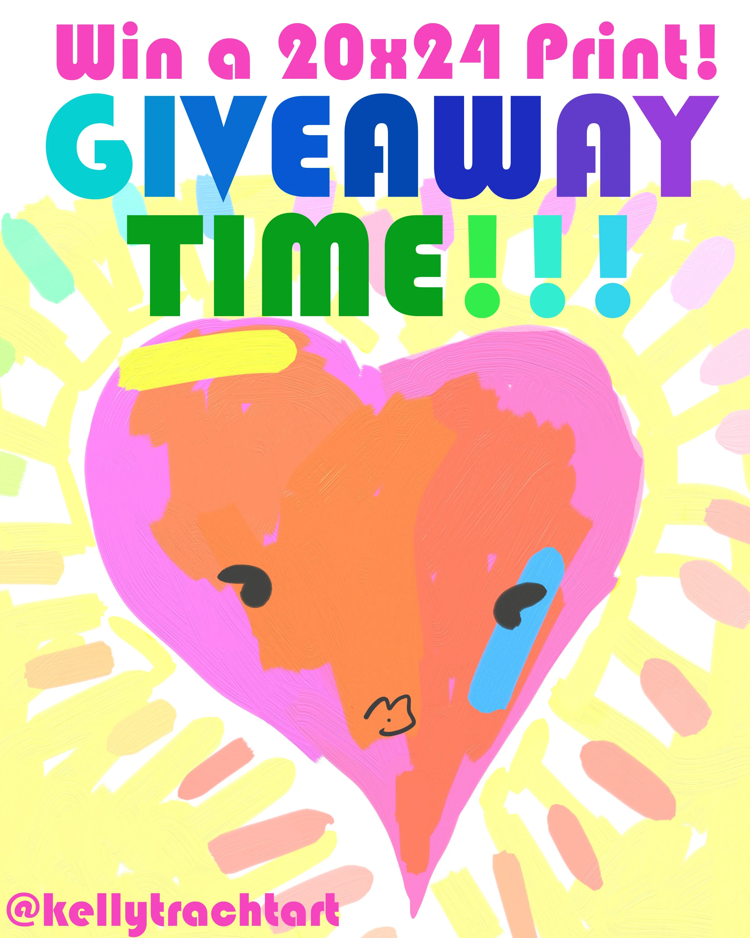 Instagram GIVEAWAY @kellytrachtart!