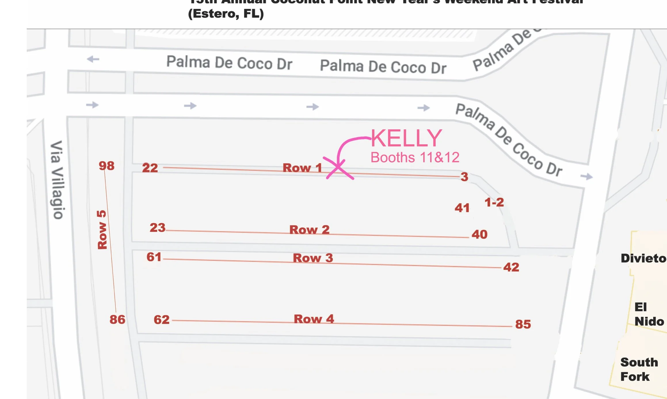 Coconut Point Art Festival, Estero, FLA 12/27-12/28 2025