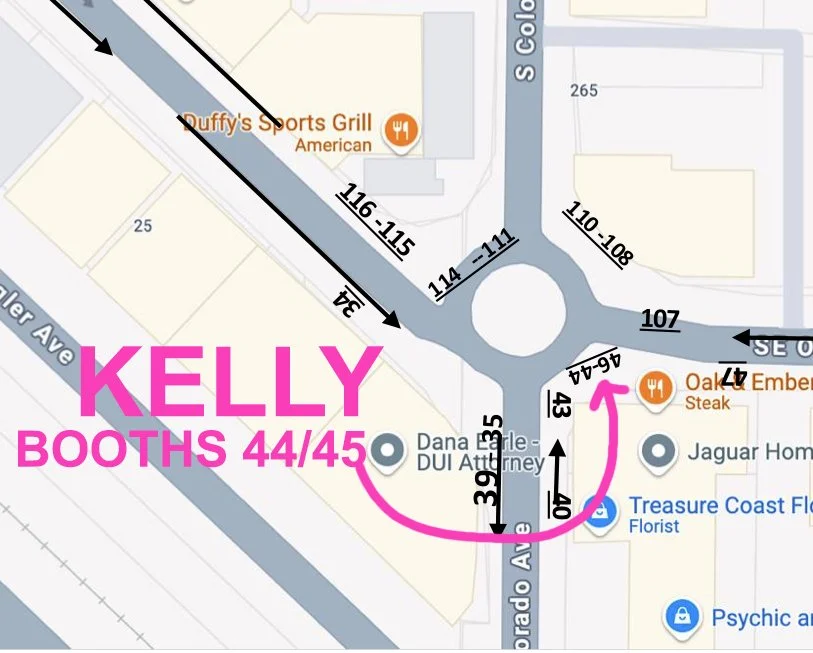 Booths 44/45 Downtown Stuart Art & Craft Festival 3/21-3/22 2026