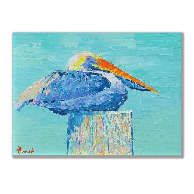 Pelican Shores 38, original painting by Kelly Tracht