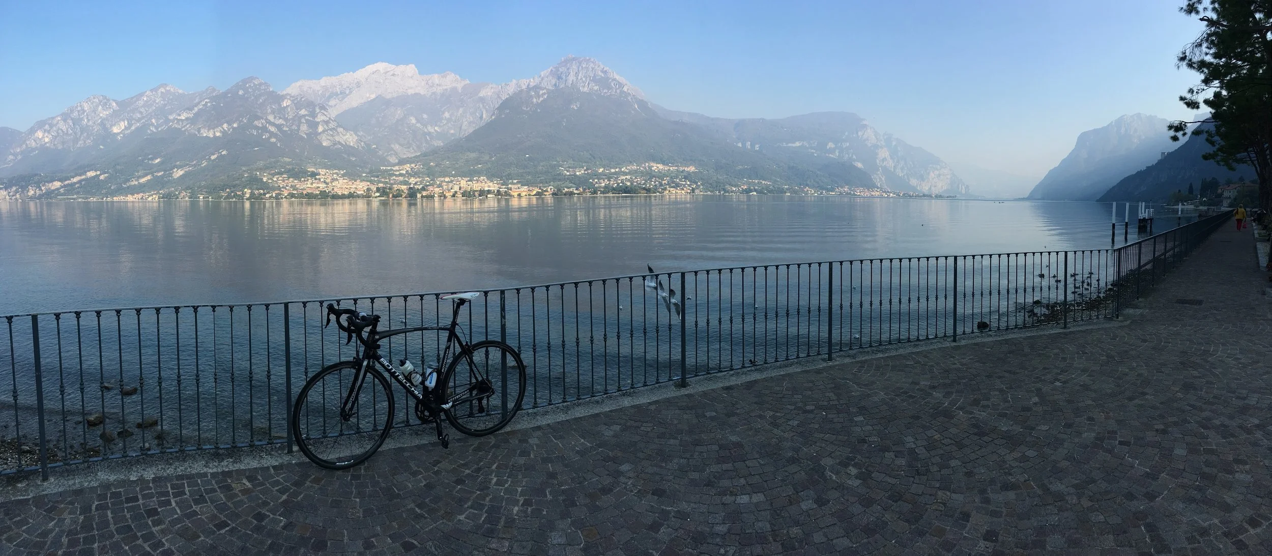 Riding Lake Lecco in Lombardy