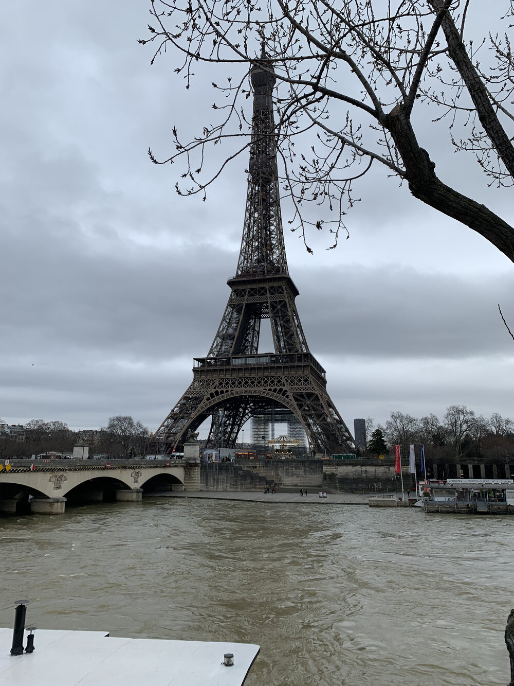  Like everyone, I’ve seen pictures of the Eiffel Tower ad nauseum. If not the most photographed structure on Earth, it’s certainly in the top 5. But seeing it in person, seeing this iron laddice rise up over Paris was just breathtaking. In my mind I 